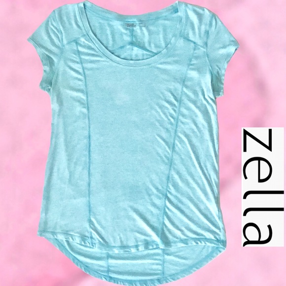 Zella Short Sleeve Blue T-Shirt SP - Picture 3 of 6